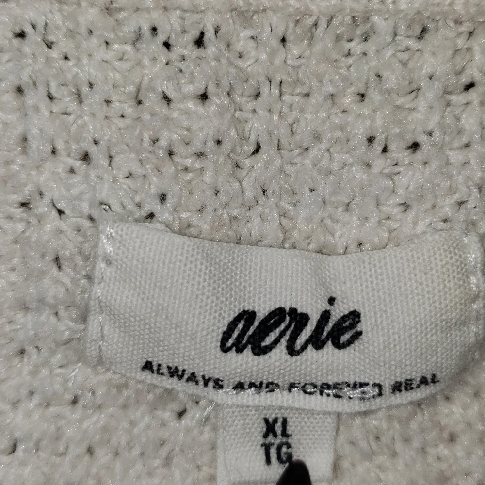 Aerie CozyUp Waffle Button Sweater XL - Picture 5 of 7